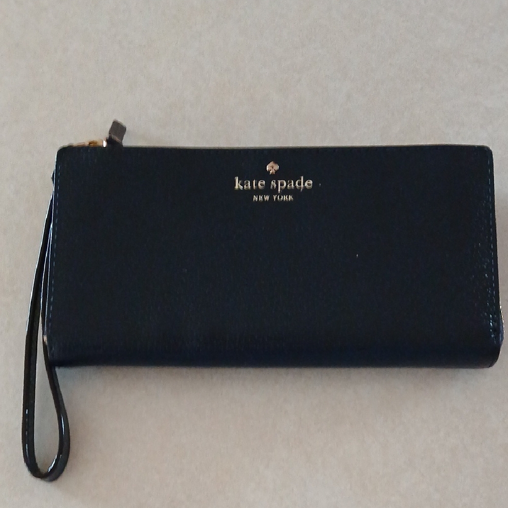 COPY - Kate Spade Navy Blue Wristlet Wallet